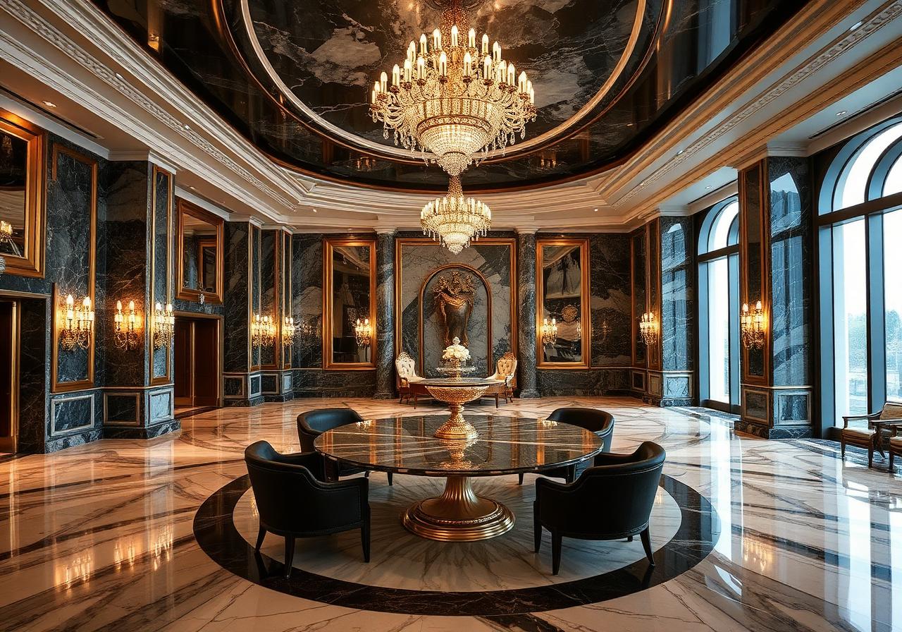 Luxury hotel ballroom